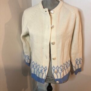 Vintage acrylic handmade sweater size M